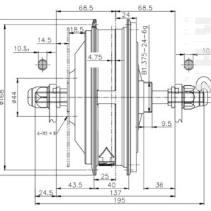 1178 8Fun 350Watt achterwiel motor 002